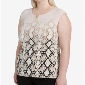 Calvin Klein 2X Ombré Reptile Top